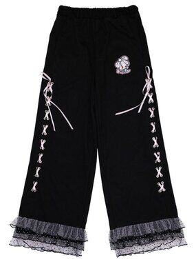 NEW ACDC RAG X Hanyo Usagi Chax Bunny Black Pants